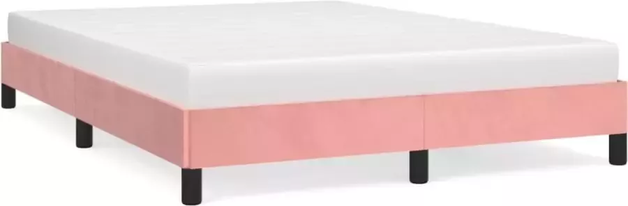 Maison Exclusive Bedframe fluweel roze 140x200 cm