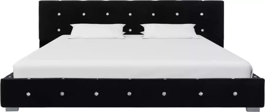 Maison Exclusive Bedframe fluweel zwart 140x200 cm