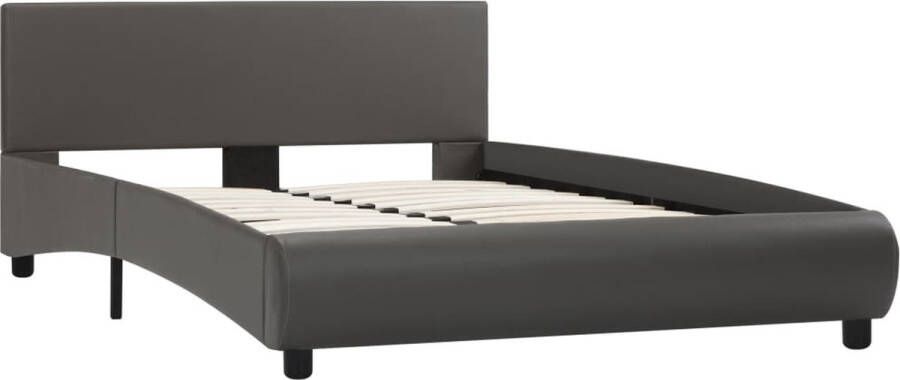 Maison Exclusive Bedframe kunstleer grijs 120x200 cm - Foto 1