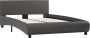 Maison Exclusive Bedframe kunstleer grijs 120x200 cm - Thumbnail 1