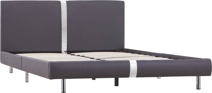 Maison Exclusive Bedframe kunstleer grijs 120x200 cm