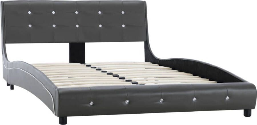 Maison Exclusive Bedframe kunstleer grijs 120x200 cm