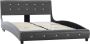 Maison Exclusive Bedframe kunstleer grijs 120x200 cm - Thumbnail 3