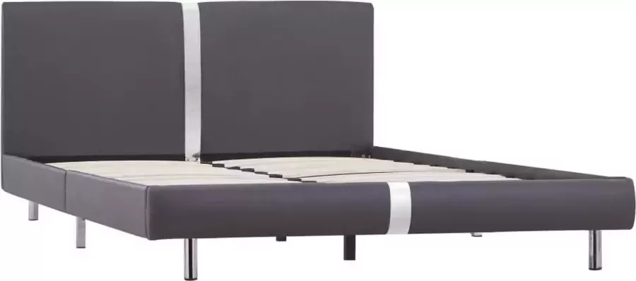 Maison Exclusive Bedframe kunstleer grijs 120x200 cm