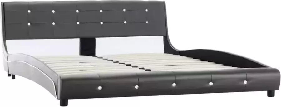 Maison Exclusive Bedframe kunstleer grijs 150x200 cm