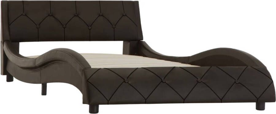 Maison Exclusive Bedframe kunstleer grijs 90x200 cm