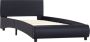 Maison Exclusive Bedframe kunstleer zwart 100x200 cm - Thumbnail 2