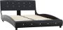 Maison Exclusive Bedframe kunstleer zwart 120x200 cm - Thumbnail 1