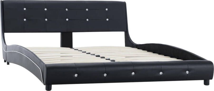Maison Exclusive Bedframe kunstleer zwart 140x200 cm
