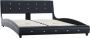 Maison Exclusive Bedframe kunstleer zwart 140x200 cm - Thumbnail 2