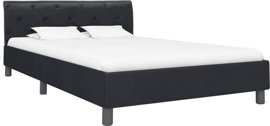 Maison Exclusive Bedframe kunstleer zwart 140x200 cm