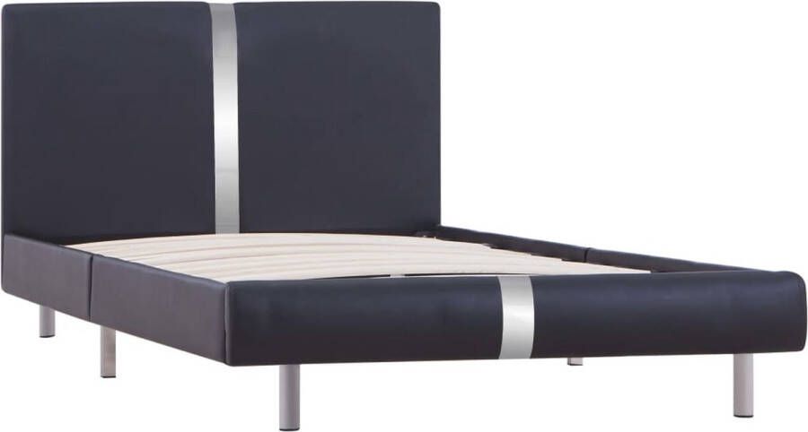 Maison Exclusive Bedframe kunstleer zwart 90x200 cm - Foto 3