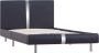 Maison Exclusive Bedframe kunstleer zwart 90x200 cm - Thumbnail 3