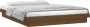 Maison Exclusive Bedframe LED massief hout honingbruin 135x190 cm 4FT6 Double - Thumbnail 2