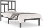 Maison Exclusive Bedframe massief grenenhout grijs 90x190 cm 3FT Single - Thumbnail 5