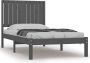 Maison Exclusive Bedframe massief grenenhout grijs 90x190 cm 3FT Single - Thumbnail 9