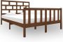 Maison Exclusive Bedframe massief grenenhout honingbruin 135x190 cm 4FT6 Double - Thumbnail 6