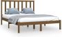 Maison Exclusive Bedframe massief grenenhout honingbruin 135x190 cm 4FT6 Double - Thumbnail 4