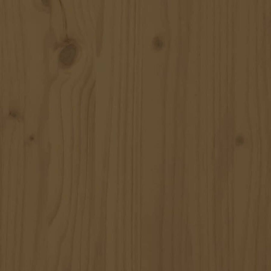 Maison Exclusive Bedframe massief grenenhout honingbruin 135x190 cm 4FT6 Double