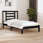 Maison Exclusive Bedframe massief grenenhout zwart 90x190 cm 3FT Single - Thumbnail 12