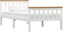 Maison Exclusive Bedframe met 2 lades massief grenenhout wit 100x200 cm - Thumbnail 5