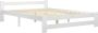 Maison Exclusive Bedframe met 2 lades massief grenenhout wit 140x200 cm - Thumbnail 1