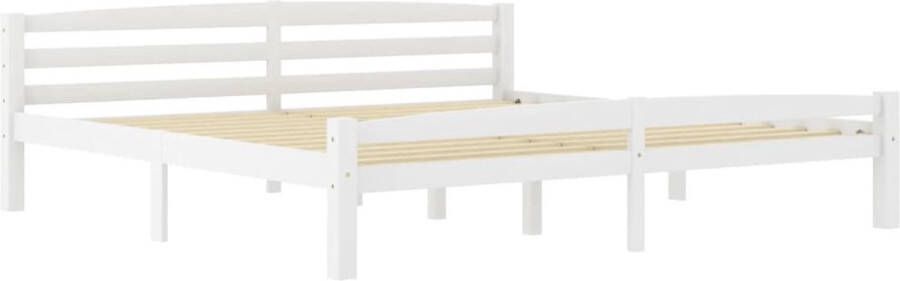 Maison Exclusive Bedframe met 2 lades massief grenenhout wit 180x200 cm