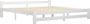 Maison Exclusive Bedframe met 2 lades massief grenenhout wit 200x200 cm - Thumbnail 2