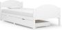 Maison Exclusive Bedframe met 2 lades massief grenenhout wit 90x200 cm - Thumbnail 3