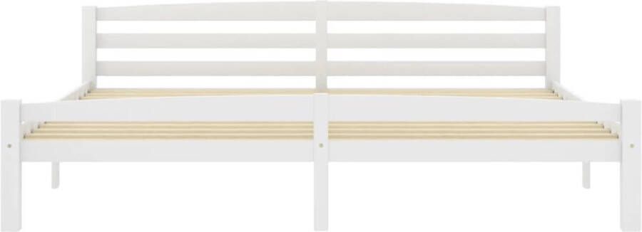 Maison Exclusive Bedframe met 4 lades massief grenenhout wit 180x200 cm