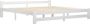 Maison Exclusive Bedframe met 4 lades massief grenenhout wit 200x200 cm - Thumbnail 1