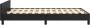 Maison Exclusive Bedframe met hoofdbord kunstleer zwart 120x200 cm - Thumbnail 1