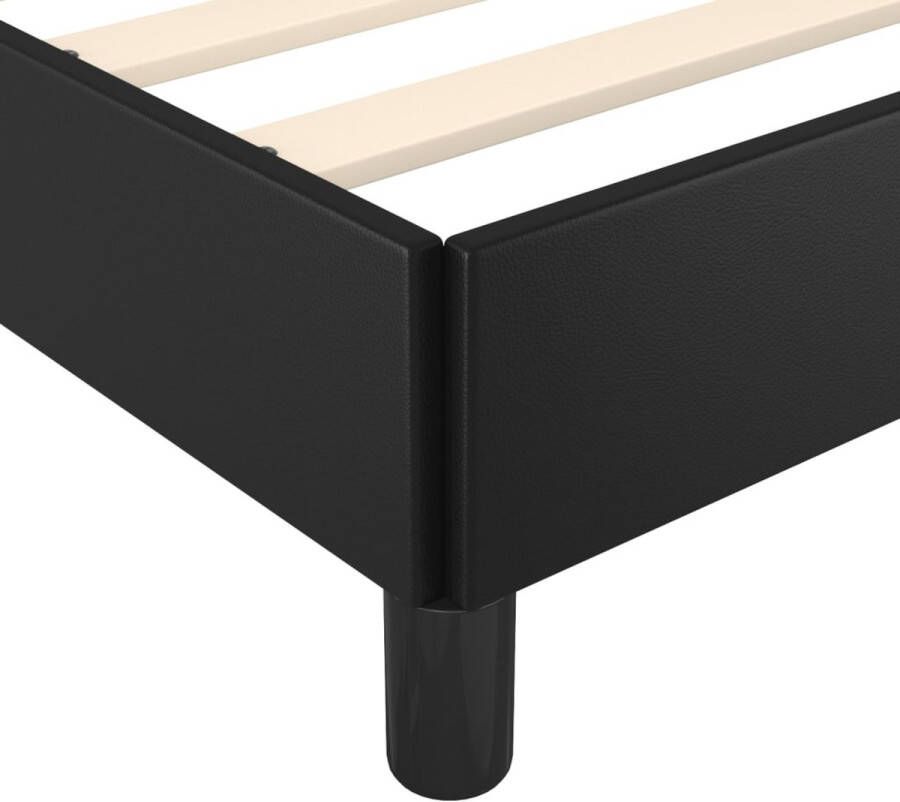 Maison Exclusive Bedframe met hoofdbord kunstleer zwart 120x200 cm