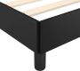 Maison Exclusive Bedframe met hoofdbord kunstleer zwart 120x200 cm - Thumbnail 3