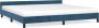 Maison Exclusive Bedframe met hoofdeinde fluweel donkerblauw 200x200 cm - Thumbnail 3