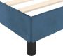 Maison Exclusive Bedframe met hoofdeinde fluweel donkerblauw 200x200 cm - Thumbnail 2