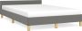 Maison Exclusive Bedframe met hoofdeinde stof donkergrijs 120x200 cm - Thumbnail 2
