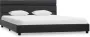 Maison Exclusive Bedframe met LED kunstleer grijs 120x200 cm - Thumbnail 5