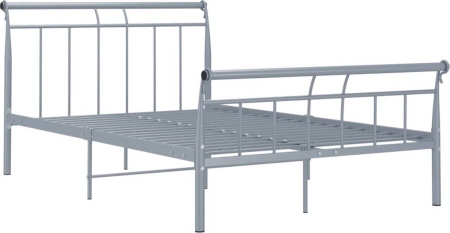 Maison Exclusive Bedframe metaal grijs 120x200 cm