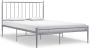 Maison Exclusive Bedframe metaal grijs 120x200 cm - Thumbnail 3