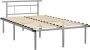 Maison Exclusive Bedframe metaal grijs 120x200 cm - Thumbnail 5