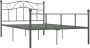 Maison Exclusive Bedframe metaal grijs 120x200 cm - Thumbnail 6