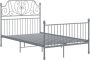 Maison Exclusive Bedframe metaal grijs 120x200 cm - Thumbnail 7