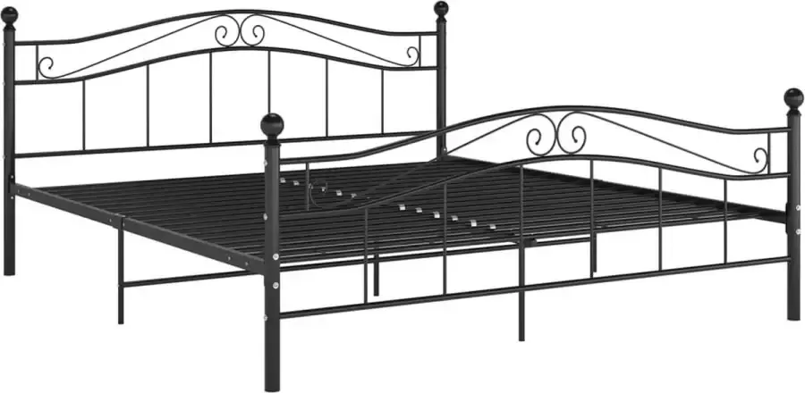 Maison Exclusive Bedframe metaal zwart 160x200 cm