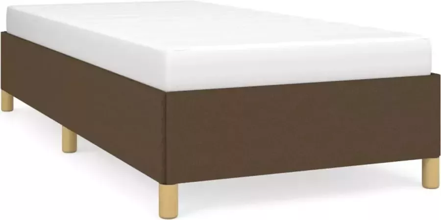 Maison Exclusive Bedframe stof donkerbruin 90x200 cm