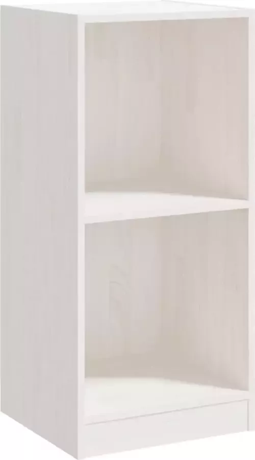 Maison Exclusive Bijzetkast 35 5x33 5x76 massief grenenhout wit