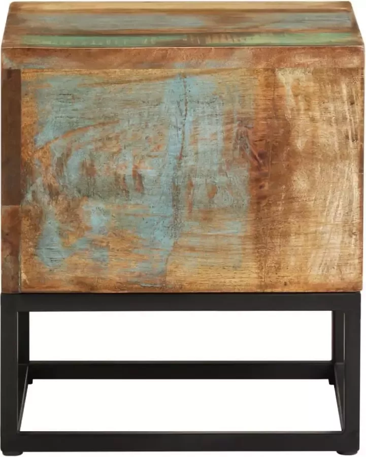 Maison Exclusive Bijzettafel 30x30x33 cm massief gerecycled hout