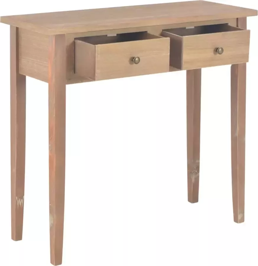 Maison Exclusive Bijzettafel 79x30x74 cm hout bruin