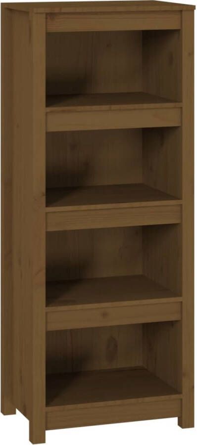 Maison Exclusive Boekenkast 50x35x125 5 cm massief grenenhout honingbruin