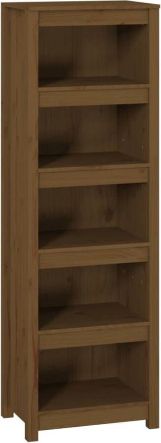 Maison Exclusive Boekenkast 50x35x154 cm massief grenenhout honingbruin